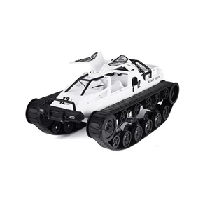  ماشین کنترلی شارژی تانک پلیس آفرود سفید آب و خاک Remote Control Off-Road Police Tank 1:12 -اسباب بازی